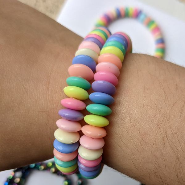 RAINBOW FAUX CANDY BRACELET