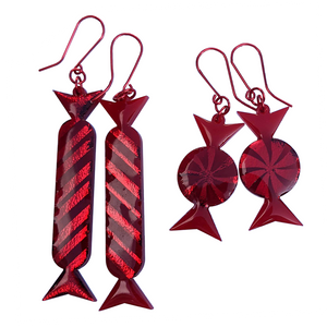 RED GLAM CANDY EARRINGS