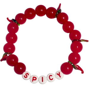 RED SPICY KANDI BRACELET