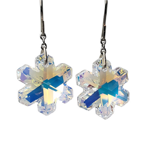 CRYSTAL SNOWFLAKE EARRINGS