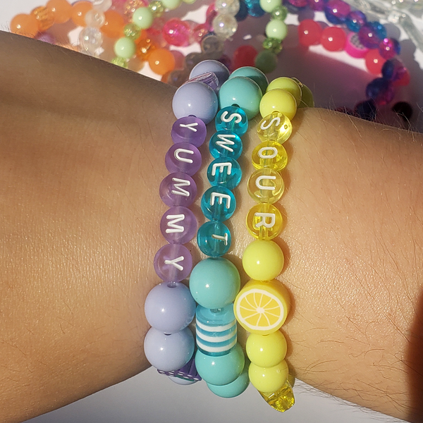BLUE SWEET KANDI BRACELET