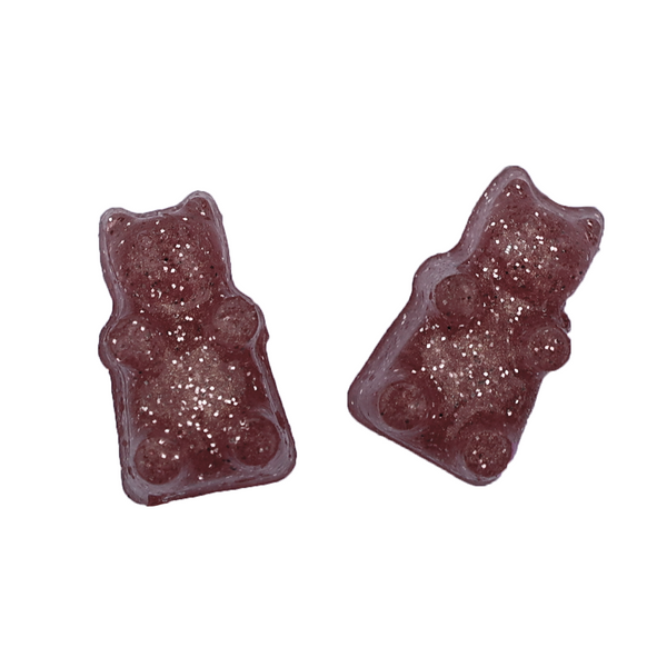 SPARKLING ROSÉ GUMMY BEAR EARRINGS