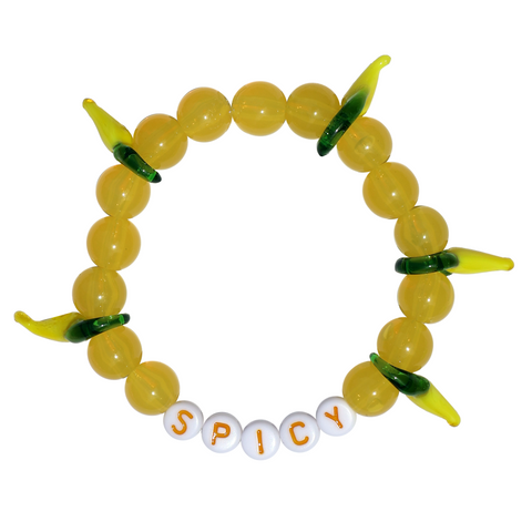 YELLOW SPICY KANDI BRACELET