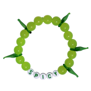 GREEN SPICY KANDI BRACELET