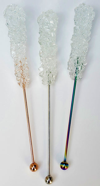 SPARKLING CRANBERRY ROCK CANDY SWIZZLE STICK