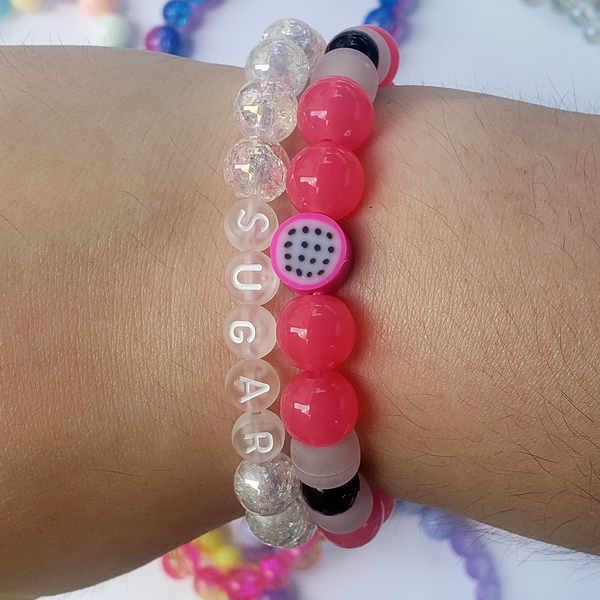 DRAGONFRUIT KANDI BRACELET