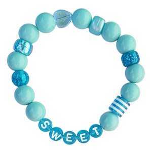 BLUE SWEET KANDI BRACELET