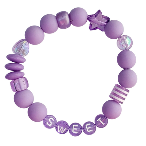 PURPLE SWEET KANDI BRACELET