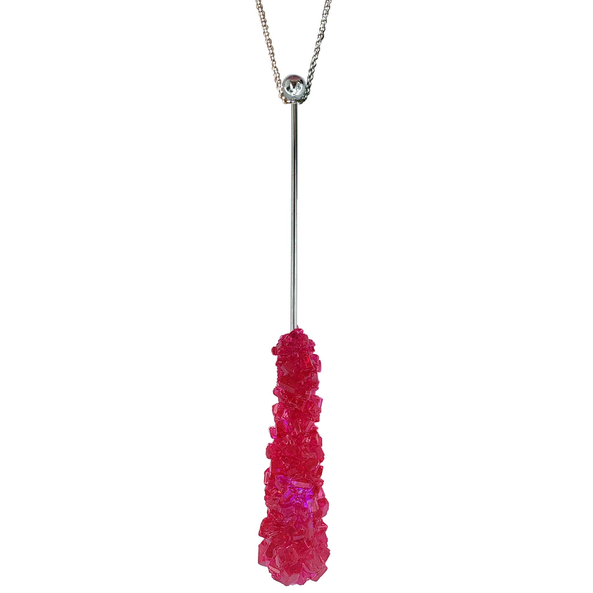 WILD BERRY ROCK CANDY SWIZZLE STICK NECKLACE