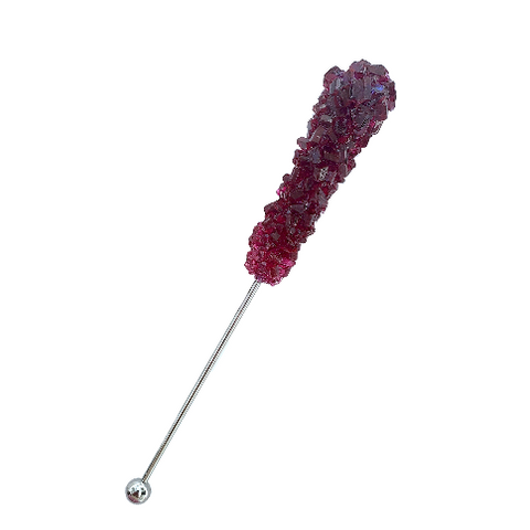 WINE ROCK CANDY SWIZZLE STICK