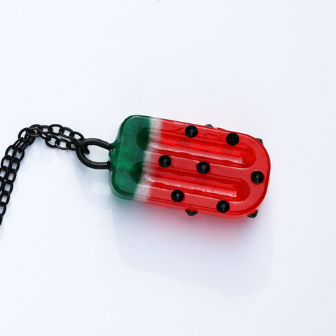 WATERMELON ICE POP NECKLACE