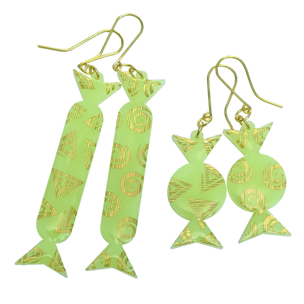 YELLOW GLAM CANDY EARRINGS