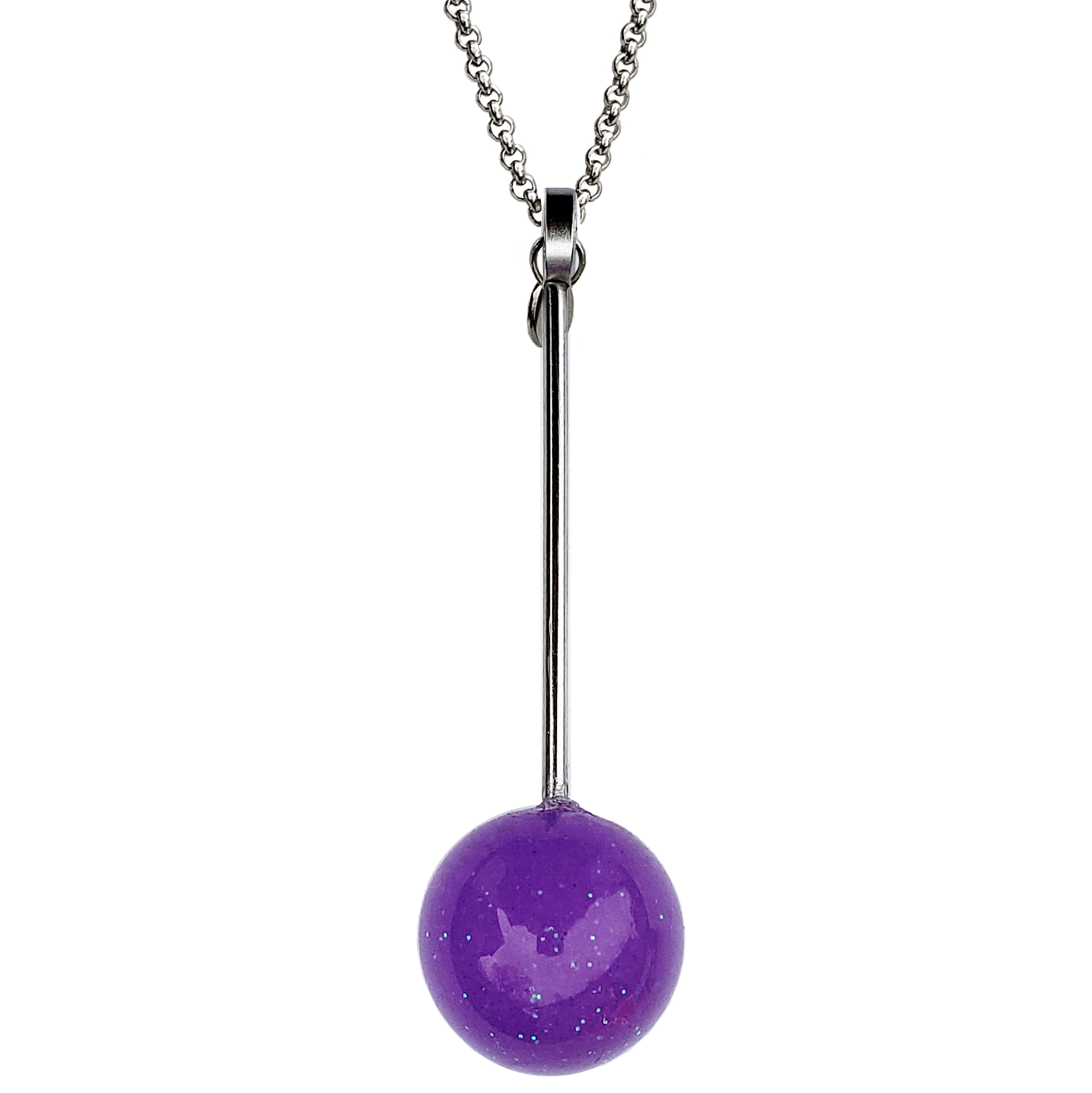 GRAPE JAWBREAKER LOLLIPOP NECKLACE