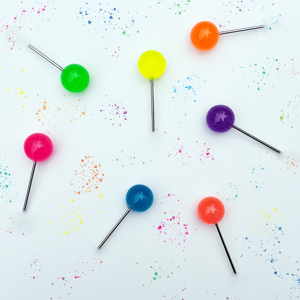 SOUR APPLE JAWBREAKER LOLLIPOP EARRINGS