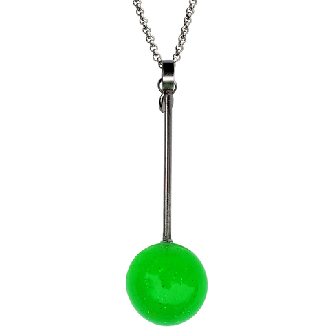 SOUR APPLE JAWBREAKER LOLLIPOP NECKLACE