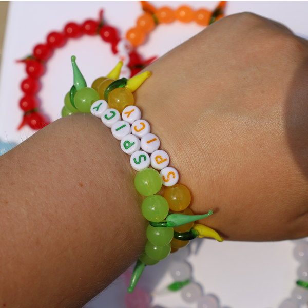 YELLOW SPICY KANDI BRACELET