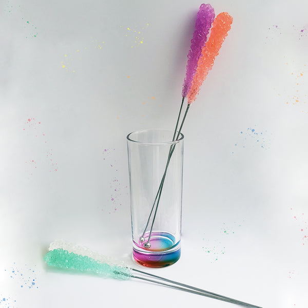 WINE ROCK CANDY SWIZZLE STICK